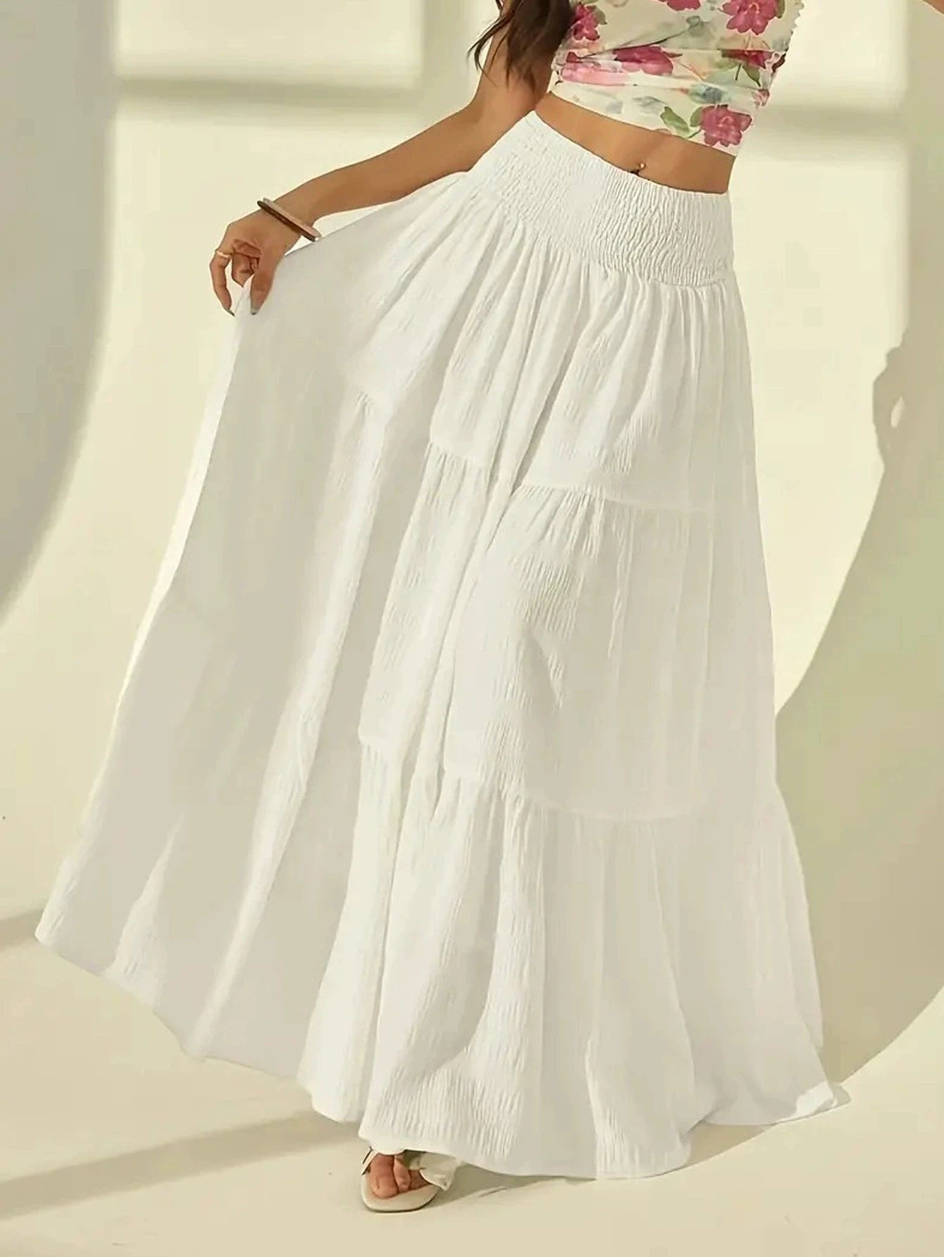 Fashion Tiered Maxi Skirt
